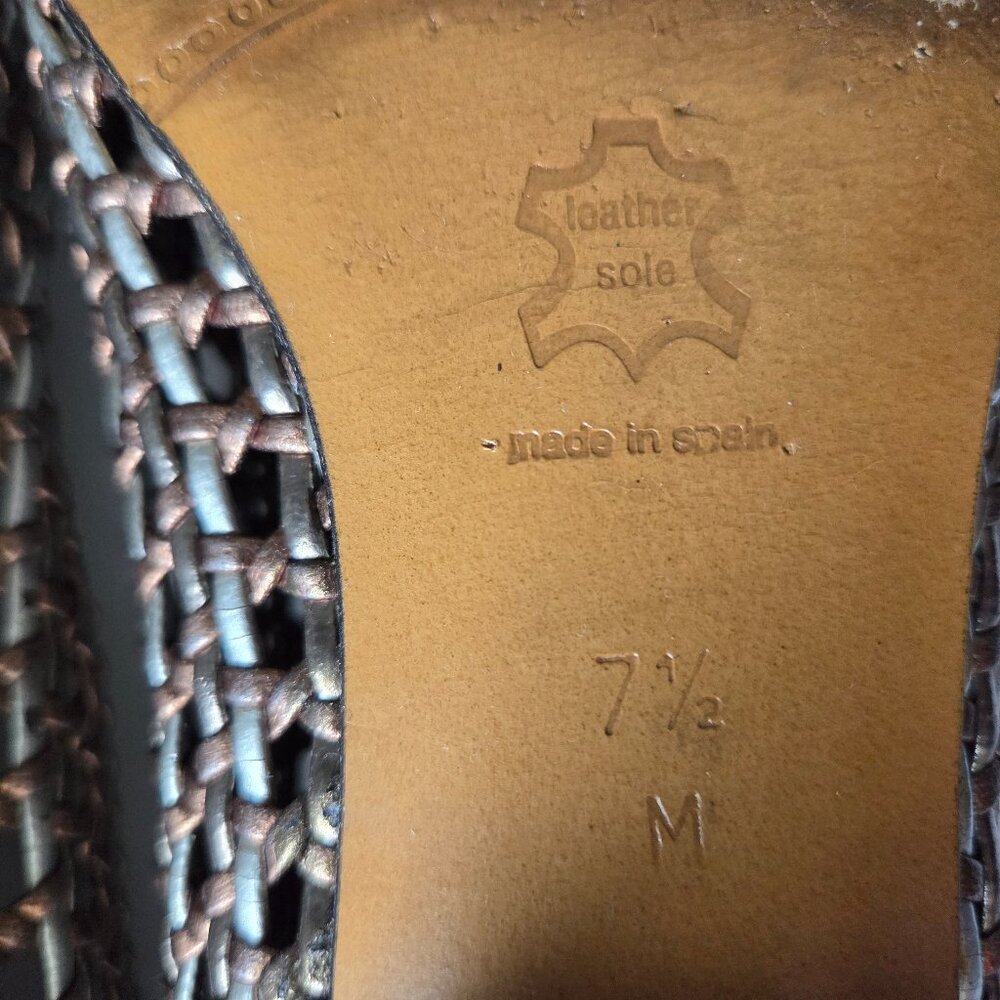 Vintage Sesto Meucci Woven Metallic Heels - Picture 15 of 15